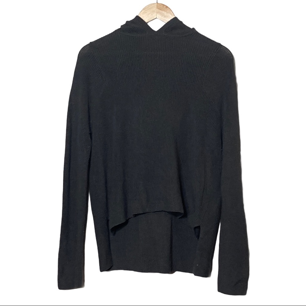 ATHLETA Yogi High Low Knit Hooded Sweatshirt
